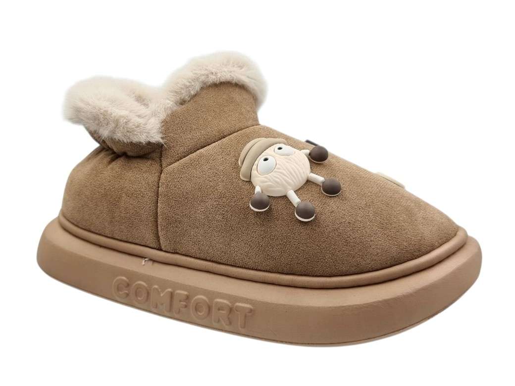 adams-896-25506-slippers_1 Adam's 896-25506 Brown Γυναικείες Παντόφλες