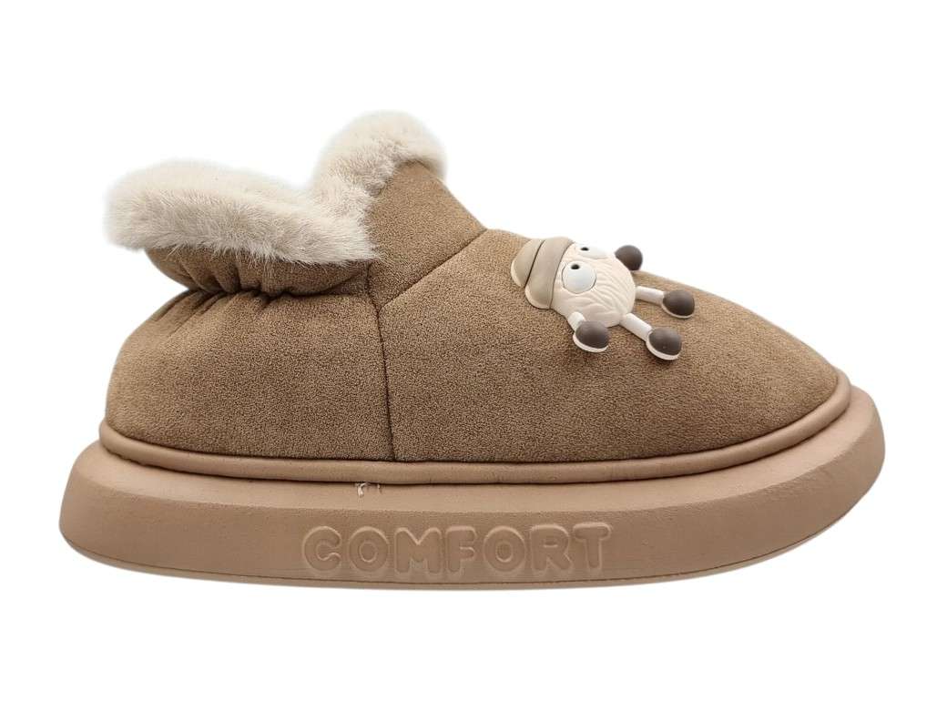 adams-896-25506-slippers_2 Adam's 896-25506 Brown Γυναικείες Παντόφλες