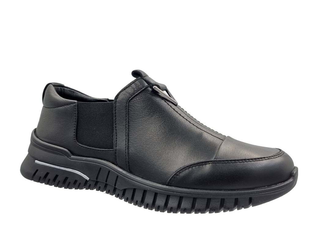 gotsi-100-00-2888_5 Gotsi 100-00-2888 Μαύρα Δερμάτινα Γυναικεία Παπούτσια