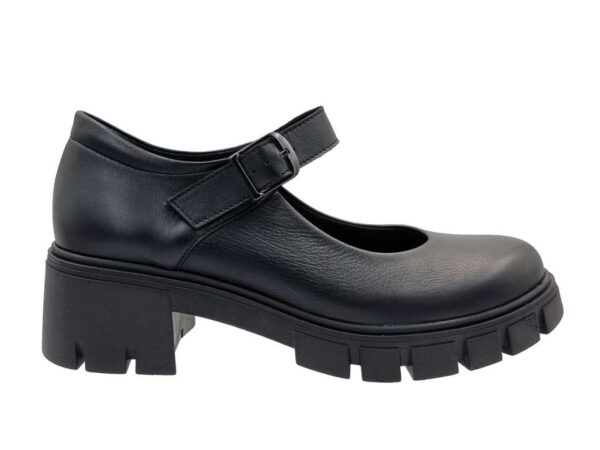 Ragazza 0758 Μαύρες Δέρματινες Γόβες - Μπαρέτα