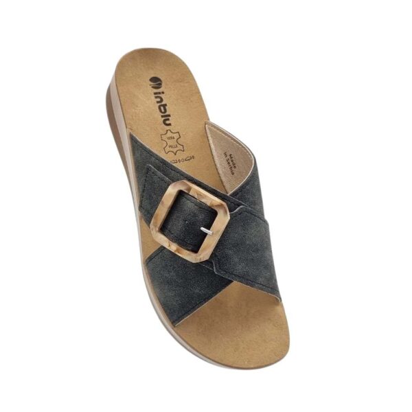 INBLU FT000020 Μαύρες Γυναικείες Παντόφλες Πόλης